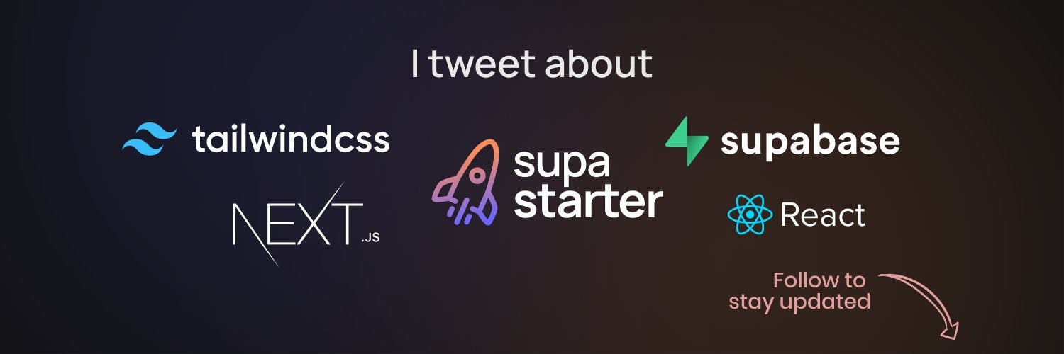 Banner for supastarter