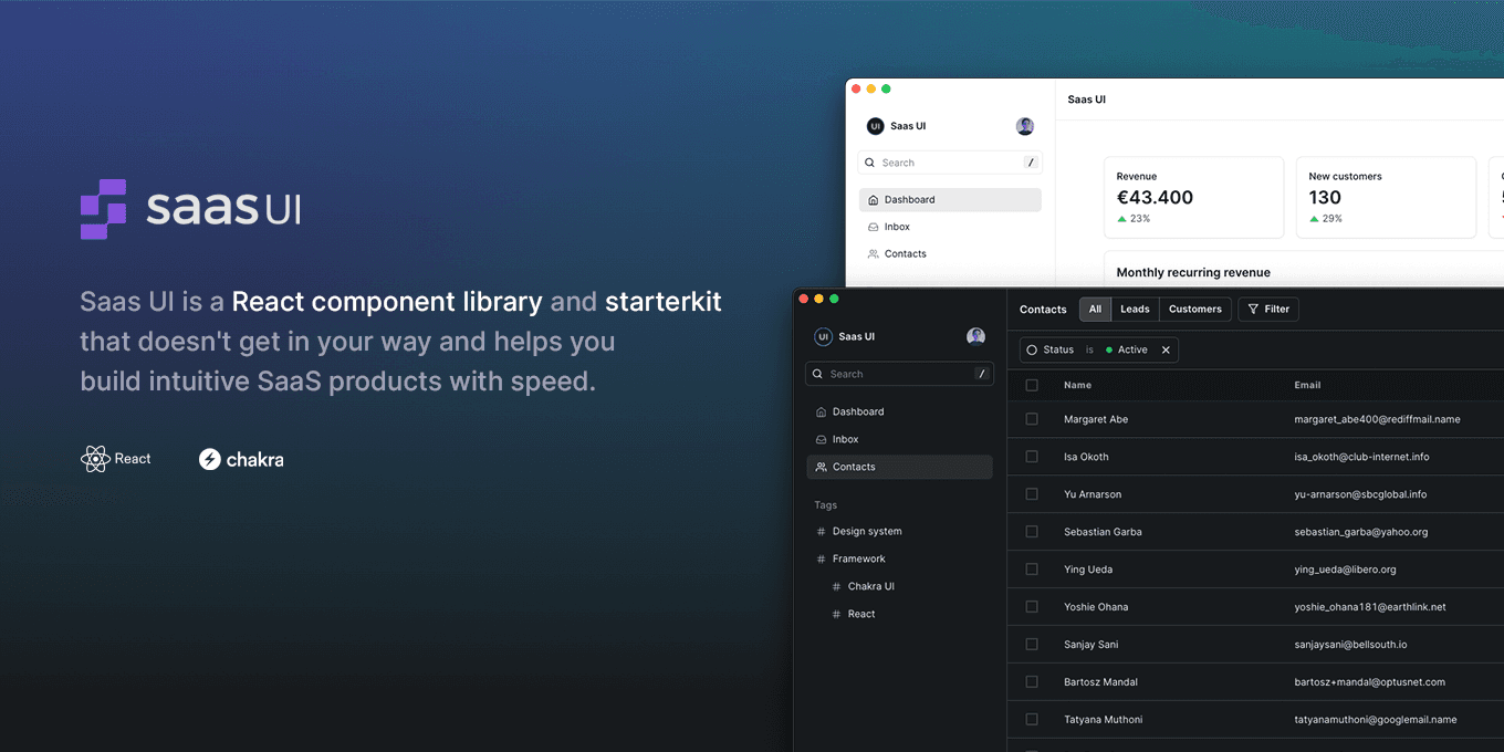 Banner for Saas UI